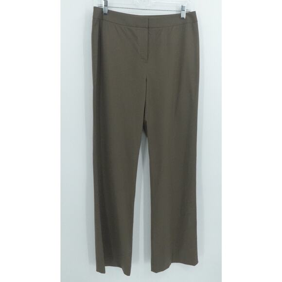 Lafayette 148 Pants‎ Womens 6 Brown Menswear Pants Contemporary Career Stretch - Picture 1 of 12